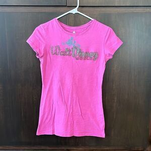 Disney Parks Purple Beaded Tee Shirt Size Small